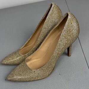 Coach Addie Gold Metallic Pumps. Size 7.5.